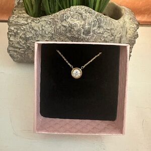 1 carat moissanite necklace
